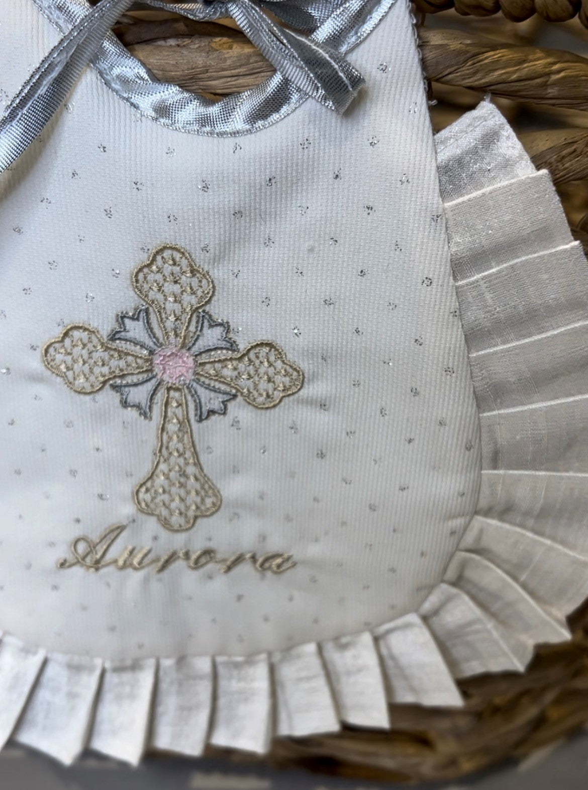 Off white Baptism set